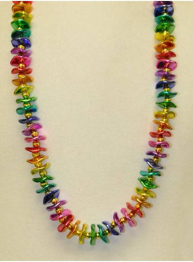 Handstrung Beads with Rainbow Waves