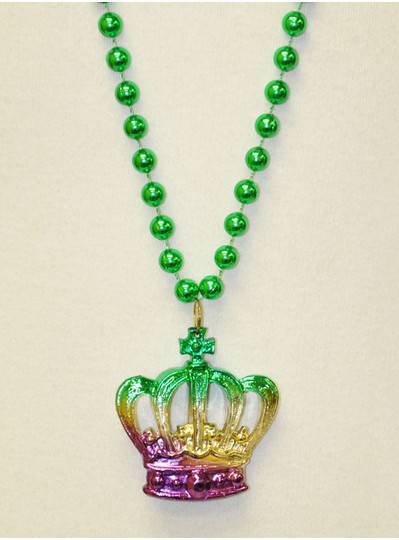 Mardi Gras Themes - 3-Tone PGG Metallic Crown Beads