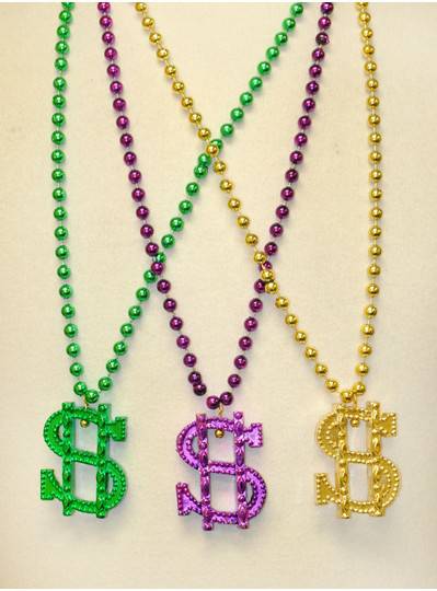 Mardi Gras Themed Money Dollar Sign