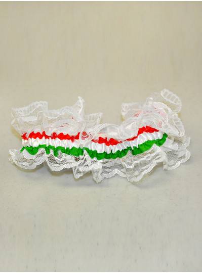 Fun Accessories - LAIT Red, White & Green Garter