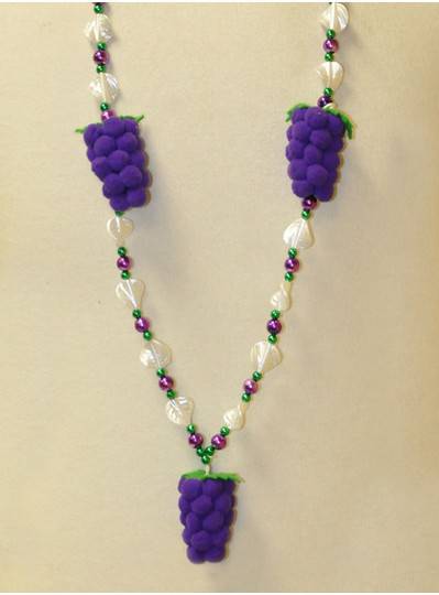 Food & Beverages - Fuzzy Grapes Handstrung Bead