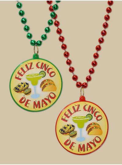 Feliz Cinco de Mayo Decal Bead with Margaritas and Tacos