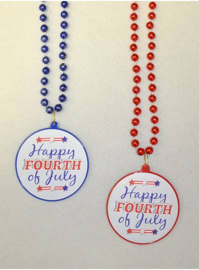 Fourth of July Decal Bead 