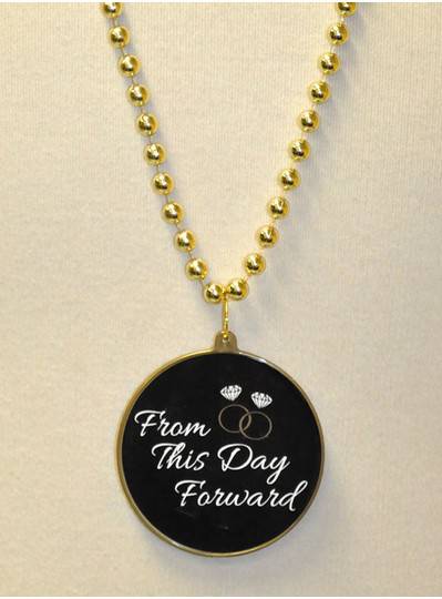 "From This Day Forward " Decal Bead in Gold