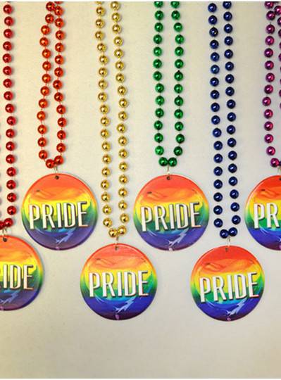 Poly-Resin Rainbow Pride Bead 