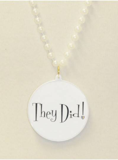 "They Did! " Decal Bead in White