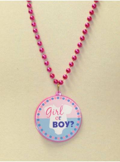 Baby Shower Girl or Boy? On Pink and Blue Beads