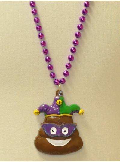 36" 10MM Purple Emoji Poop Jester