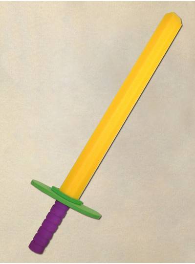 24" Purple, Green and Gold Foam Sword