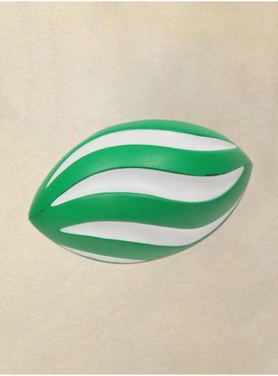 Plush Dolls & Toys - 7" Green and White Swirl Foam Football