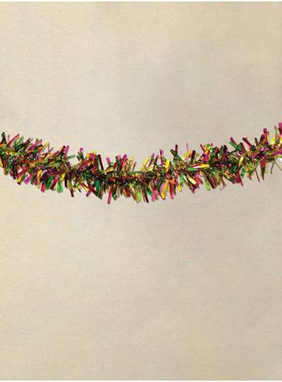 3" X 9 Purple, Green and Gold Foil Garland 