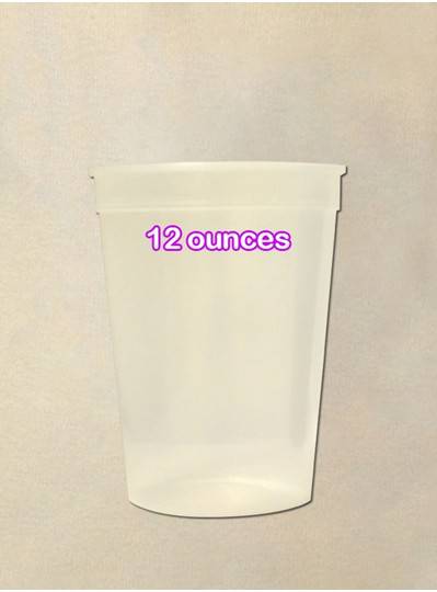 Plastic Cups 12 Ounce Natural Cup