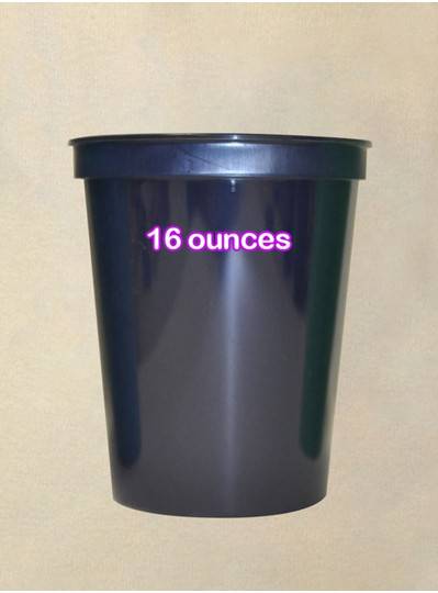 Plastic Cups 16 Ounce Navy Blue Cup