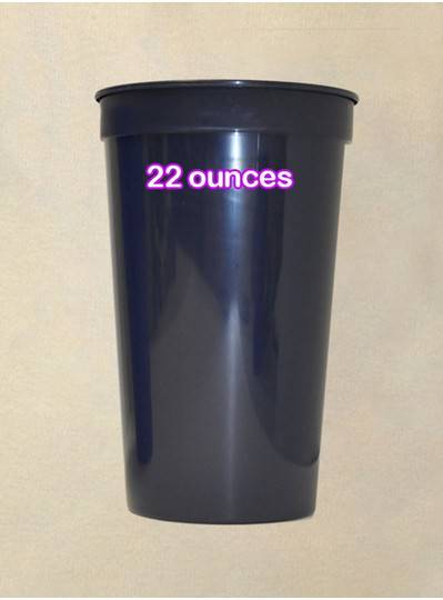 Plastic Cups 22 Ounce Navy Blue Cup