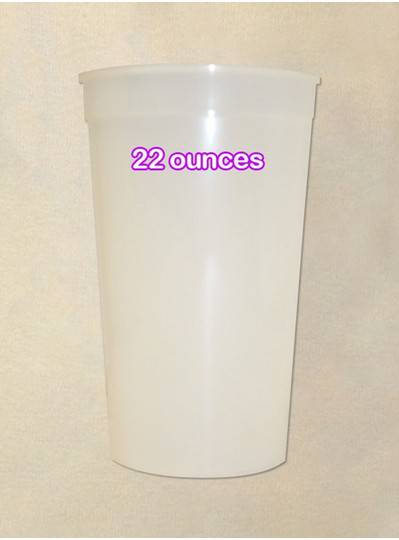 Plastic Cups 22 Ounce Natural Cup 