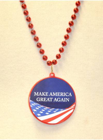 33" Red Make America Great Again Decal Bead