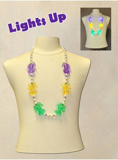 Light Up Mardi Gras Beads