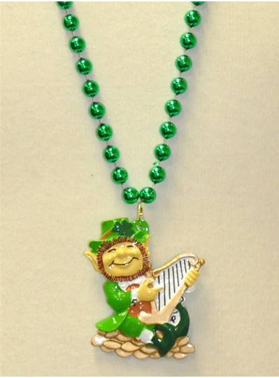 36" 10MM Irish Themes Leprechaun with Harp