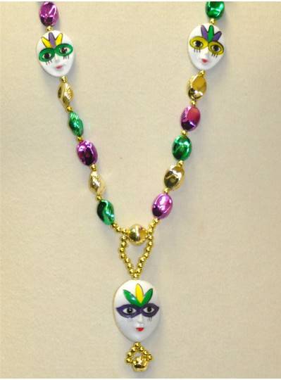 Mardi Gras Mask Beads