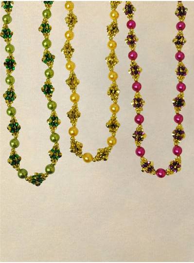 Handstrung Mardi Gras Beads