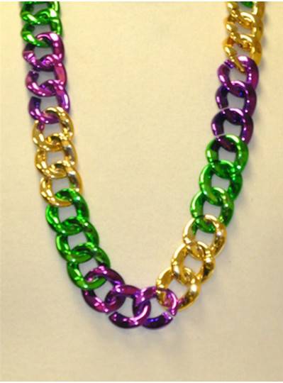 36" Twist Chain Section in Purple, Green and Gold