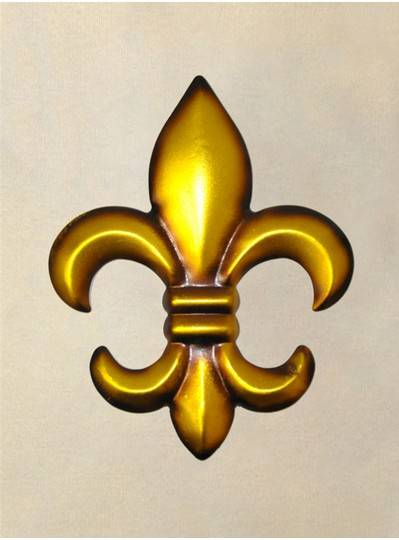 Gold Fleur De Lis Wall Hanger