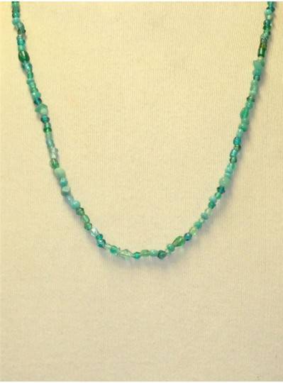 Handstrung Turquoise Glass Beads