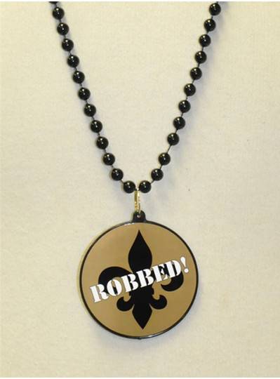 33" 7mm Black Robbed 1 Fleur De Lis