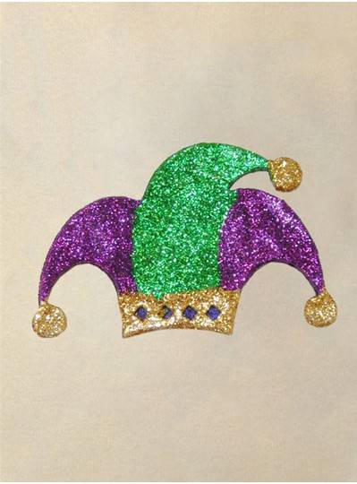 PGG Glitter Jester Hat Decoration