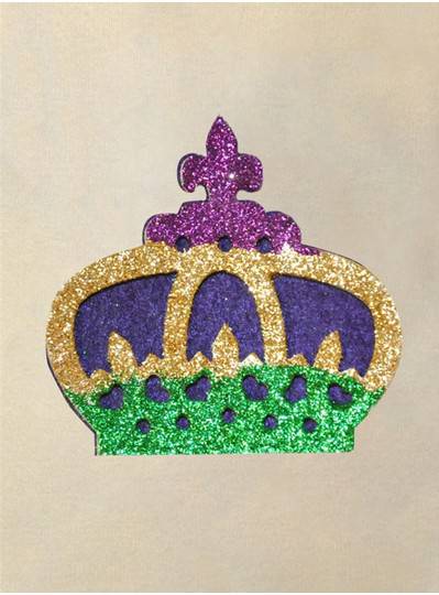 PGG Glitter Crown Felt Back