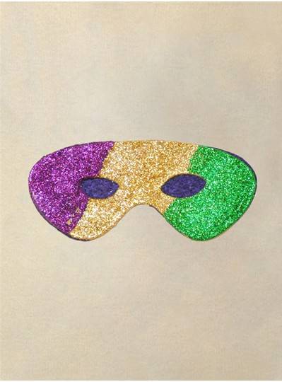 PGG Glitter Mask Felt Back