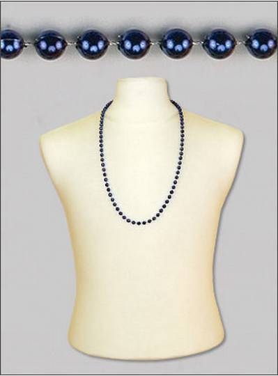 33" 7mm Round Metallic Navy Blue