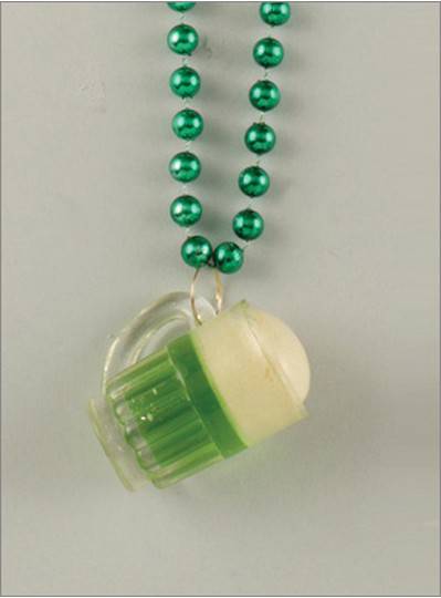 Green Beer Beads