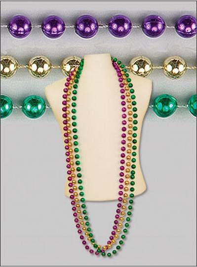 72" 18mm Round Metallic Purple, Green & Gold