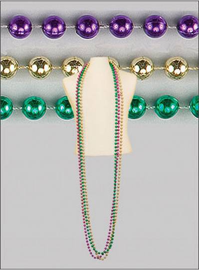 96" 12mm Round Metallic Purple, Green & Gold