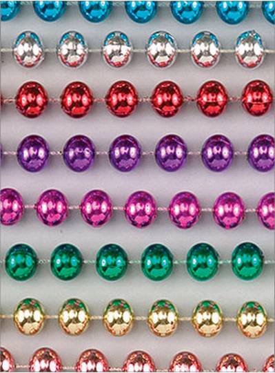 96" 18mm Round Metallic Assorted Colors