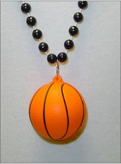Sports Themes 33" Basketball Beads