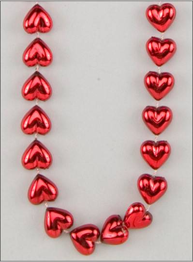 Heart Themes 33" 14mm Red Hearts
