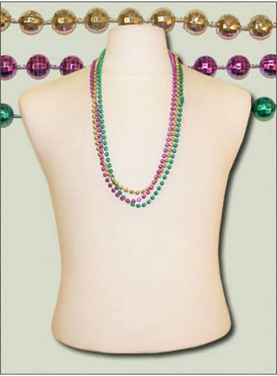 33" 7mm Globe Metallic Purple, Green and Gold