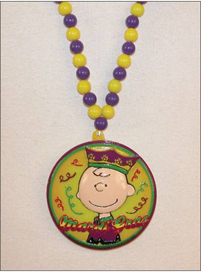 Peanuts Character Bead-  Charlie with crown