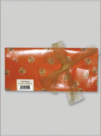 JBJ Wrap Orange Gift Certificate Bag