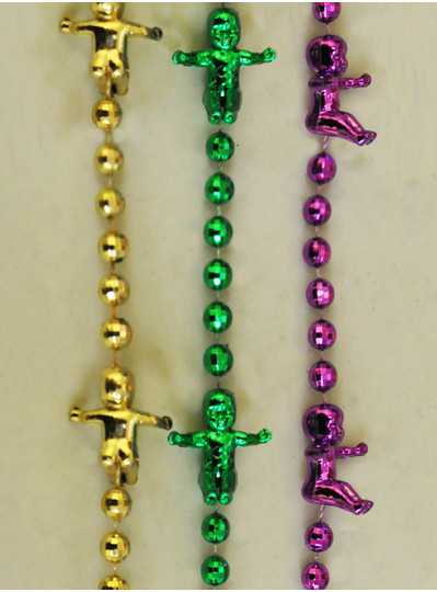 Mardi Gras Themes - King Cake Baby MOT Bead