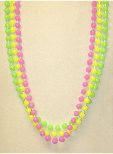 42" 12MM Glow In The Dark Mardi Gras Beads