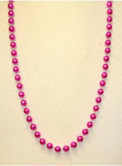 36" 10mm Round Metallic Pink