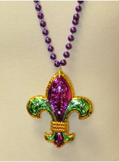 Light-up 3D Fleur de Lis Necklace