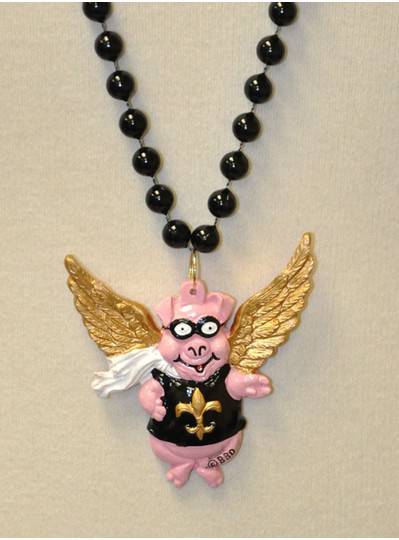 Creatures & Critters Flying Pig with Fleur de Lis