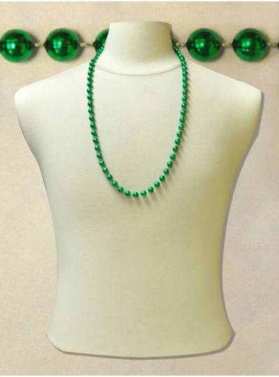 33" 10mm Round Metallic Green