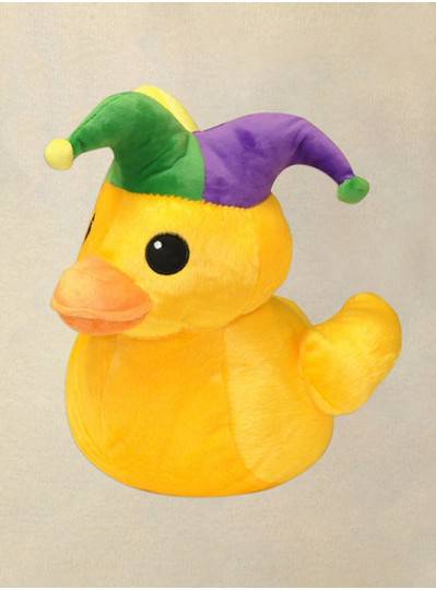 12" Duck Mardi Gras Plush