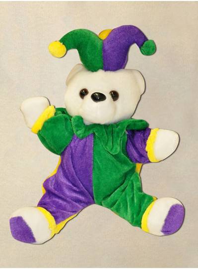 Plush Dolls & Toys - 8" Plush Jester Bear