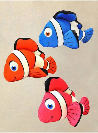 Plush Dolls & Toys - 8" Clown Fish